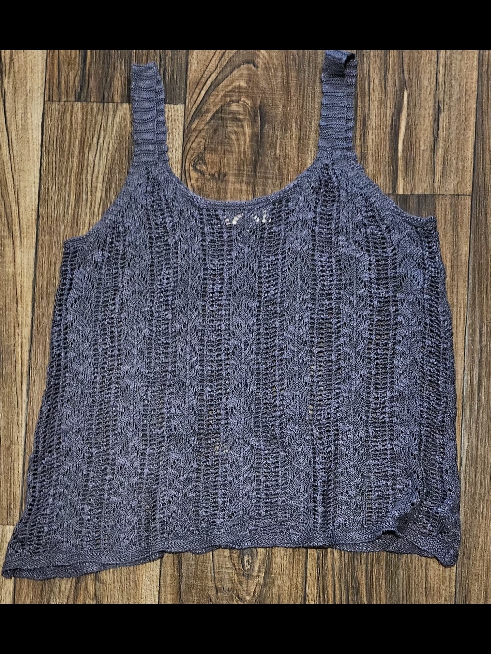 Pink Republic Open-Knit Tank Top